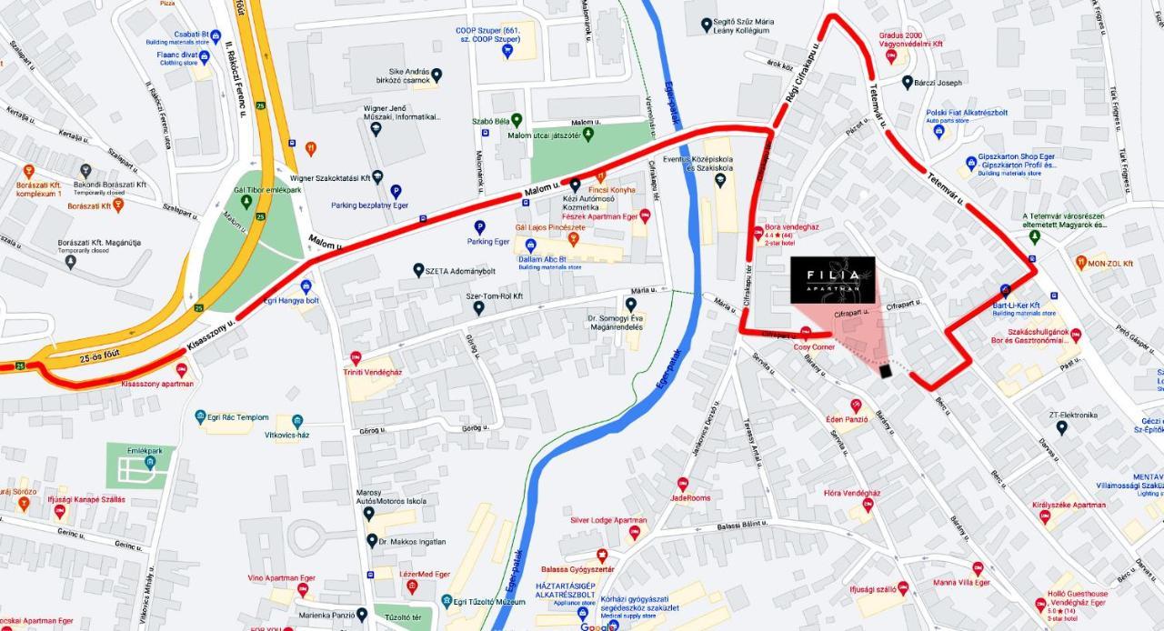 Filia Apartman Eger Esterno foto